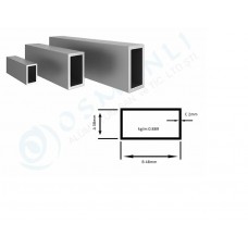 Alüminyum Kutu Profil 38mm X 48mm Et Kalınlık 2mm